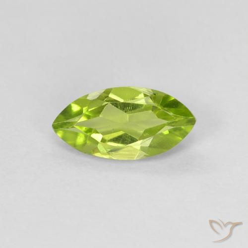 0.62ct Naturel Vert jaunâtre Péridot, Marquise, VVS-VS
