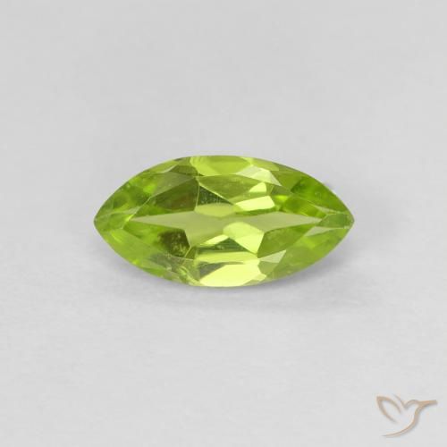 0.63ct Naturel Vert jaunâtre Péridot, Marquise, VVS-VS
