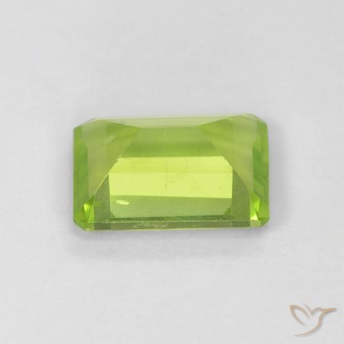 Péridot Vert clair naturelle Octogone / coupe Émeraude, 1.03 ct, VS-SI
