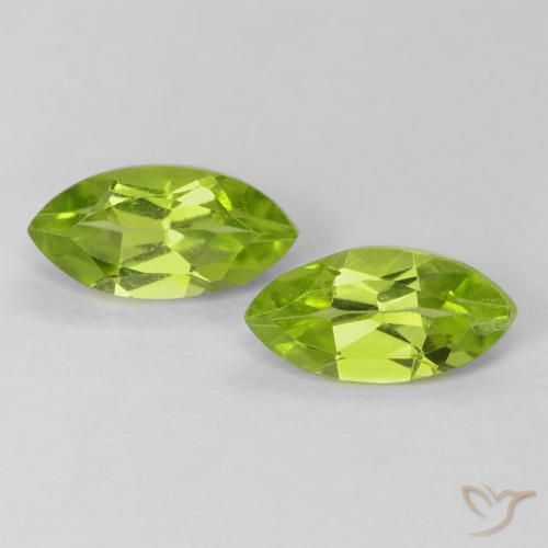 Achetez naturel 1,24ct vert péridot gems, marquise, en provenance chine chez gemselect. en stock, livraison internationale!