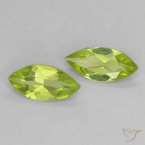 Shop natural 0.87ct Vert moyen Péridot gems, Marquise, from Chine at GemSelect. In stock, global shipping!