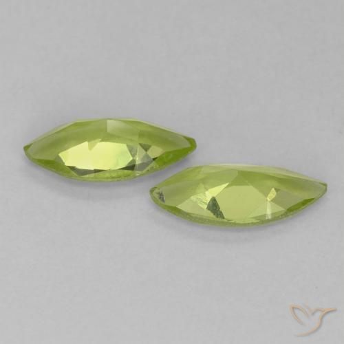 Shop natural 0.87ct Vert moyen Péridot gems, Marquise, from Chine at GemSelect. In stock, global shipping!