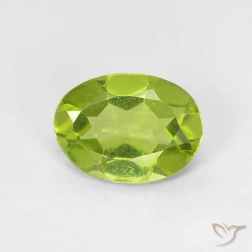 1.09ct Naturel Vert clair Péridot, ovale, VVS-VS