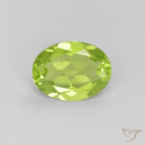 1.20ct Naturel Vert moyen Péridot, ovale, VS