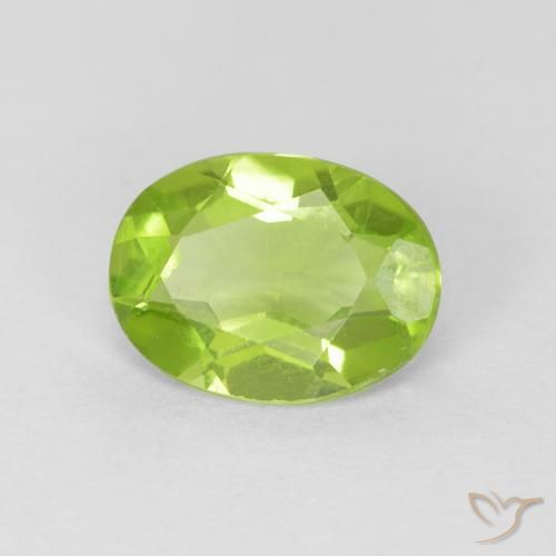 1.22ct Naturel Vert moyen Péridot, ovale, VS
