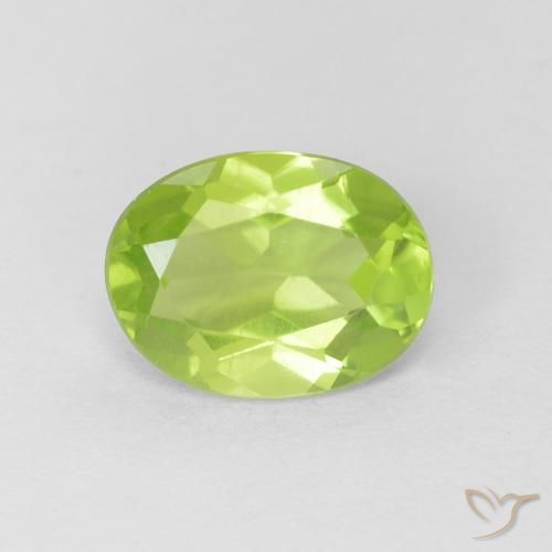 1.30ct Naturel Vert éclatant Péridot, ovale, VS