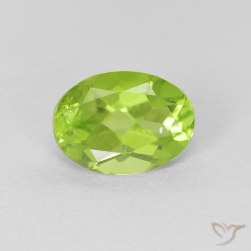 1.07ct Naturel Vert moyen Péridot, ovale, VS