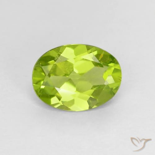 1.21ct Naturel Vert éclatant Péridot, ovale, VS