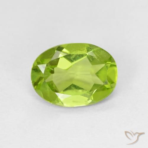 1.14ct Naturel Vert jaunâtre Péridot, ovale, VS