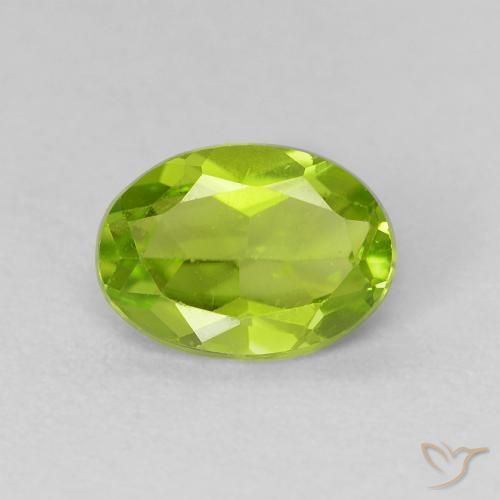 1.11ct Naturel Vert clair Péridot, ovale, VS