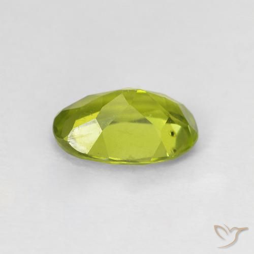 Péridot Olive verte naturelle ovale, 1.15 ct, VS