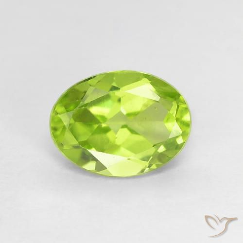 1.23ct Naturel Vert éclatant Péridot, ovale, VS