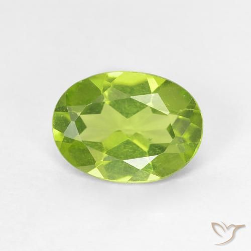 1.15ct Naturel Vert jaunâtre Péridot, ovale, VS
