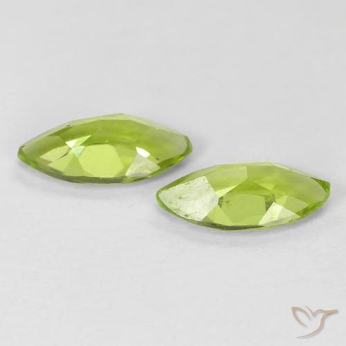 Shop natural 1.11ct Vert moyen Péridot gems, Marquise, from Chine at GemSelect. In stock, global shipping!