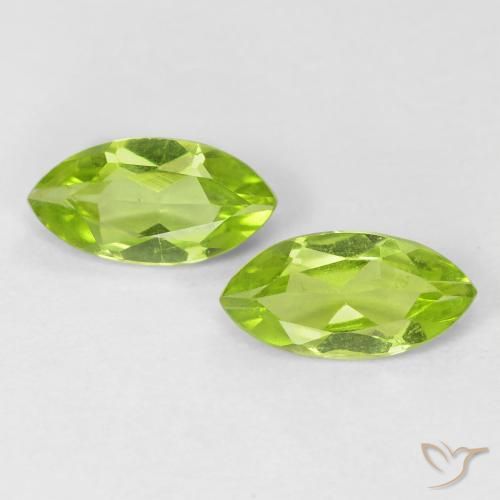1.10ctw Naturel Vert moyen Péridot, Marquise, VS