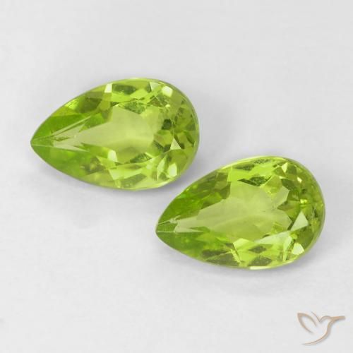 Shop natural 0.87ct Vert clair Péridot gems, En forme de poire, from Chine at GemSelect. In stock, global shipping!
