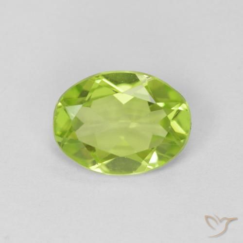 1.02ct Naturel Vert moyen Péridot, ovale, VS