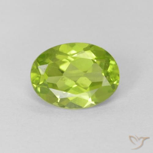 1.30ct Naturel Vert moyen Péridot, ovale, VS