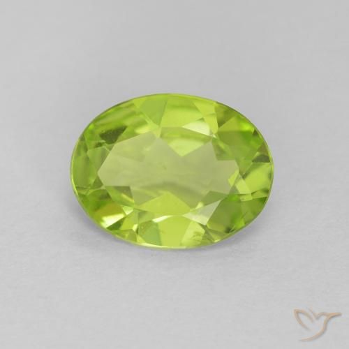 1.07ct Naturel Vert moyen Péridot, ovale, VS