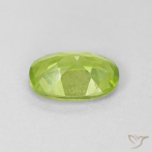 Péridot Vert clair naturelle ovale, 0.86 ct, VVS-VS