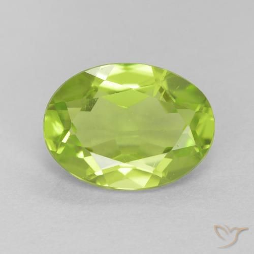 1.28ct Naturel Vert clair Péridot, ovale, VS