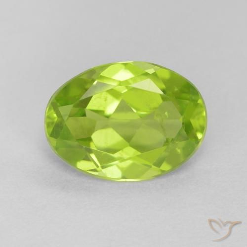 1.13ct Naturel Vert clair Péridot, ovale, VS