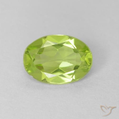 0.73ct Naturel Vert clair Péridot, ovale, VS