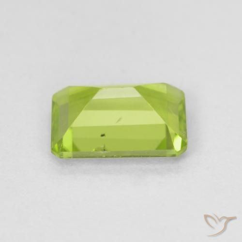 Péridot Vert clair naturelle Octogone / coupe Émeraude, 0.94 ct, VS
