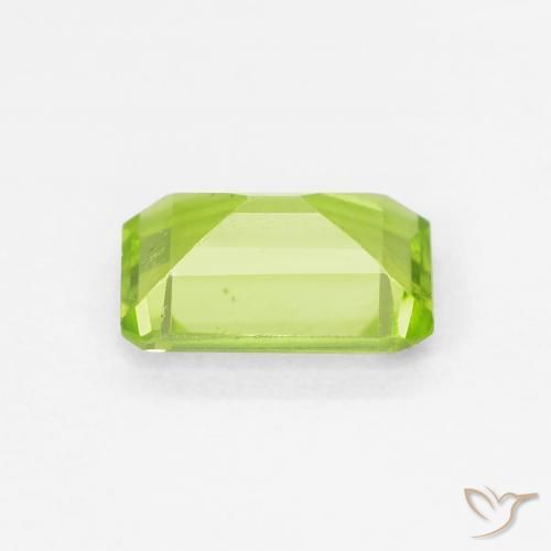 Péridot Vert clair naturelle Octogone / coupe Émeraude, 0.99 ct, VVS-VS