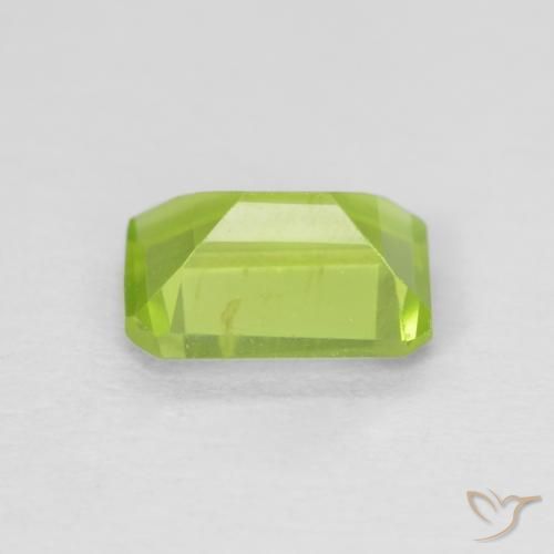 Péridot Vert clair naturelle Octogone / coupe Émeraude, 0.99 ct, VS