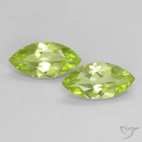 0.70ctw Naturel Vert éclatant Péridot, Marquise, VS