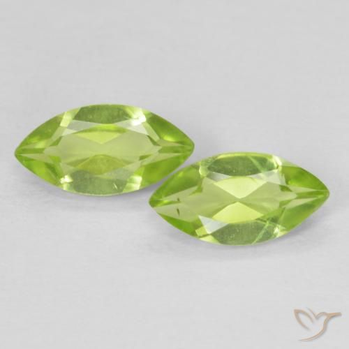 1.23ctw Naturel Vert jaunâtre vif Péridot, Marquise, VVS