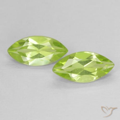 1.11ctw Naturel Vert clair Péridot, Marquise, VVS-VS