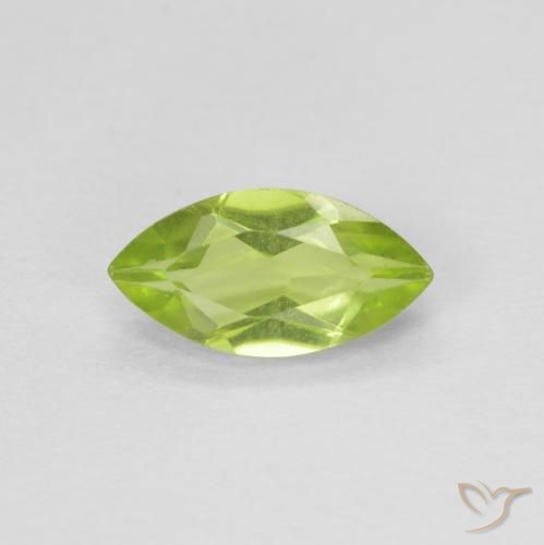 0.69ct Naturel Vert moyen Péridot, Marquise, VVS