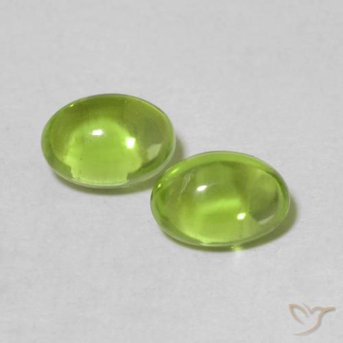 1.16ctw Naturel Vert éclatant Péridot, ovale, Transparent