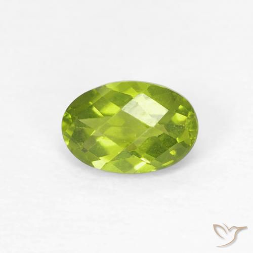0.62ct Naturel Vert éclatant Péridot, ovale, VS