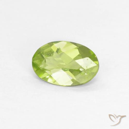 0.44ct Naturel Vert clair Péridot, ovale, VS