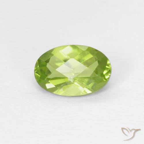 0.57ct Naturel Vert clair Péridot, ovale, VS