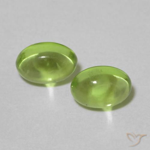 1.18ctw Naturel Vert moyen Péridot, ovale, Transparent