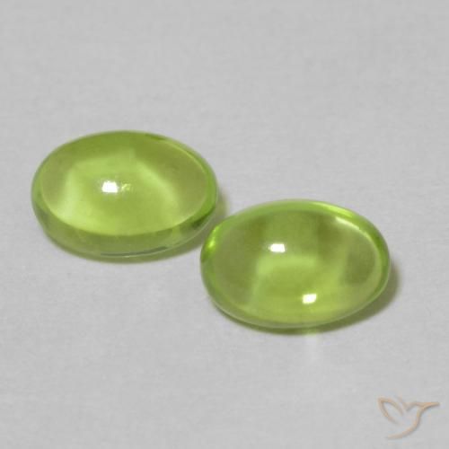 1.14ctw Naturel Vert jaunâtre Péridot, ovale, Transparent