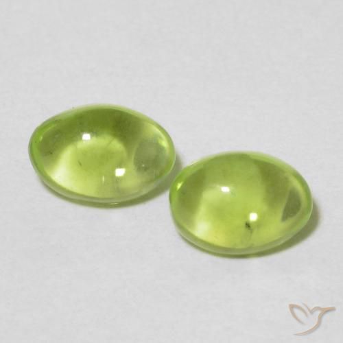 1.04ctw Naturel Vert clair Péridot, ovale, Transparent