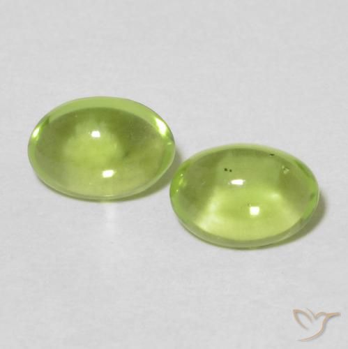 1.04ctw Naturel Vert moyen Péridot, ovale, Transparent
