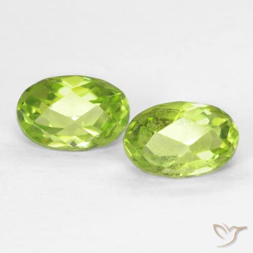 1.28ctw Naturel Vert éclatant Péridot, ovale, VS