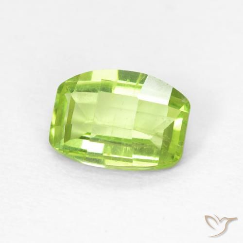 1.05ct Naturel Vert éclatant Péridot, Coussin, VS