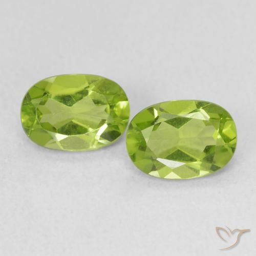 1.77ctw Naturel Vert éclatant Péridot, ovale, VS