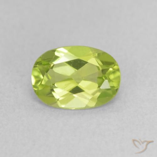 0.85ct Naturel Vert clair Péridot, ovale, VS