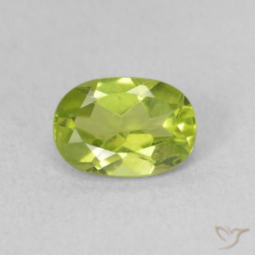 0.92ct Naturel Vert jaunâtre Péridot, ovale, VS