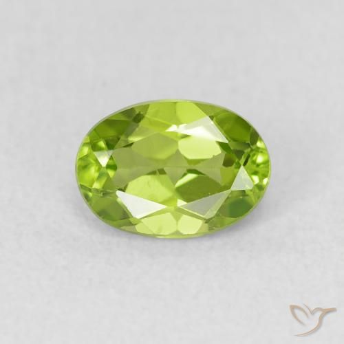 1.02ct Naturel Vert éclatant Péridot, ovale, VS