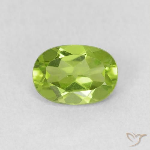0.96ct Naturel Vert éclatant Péridot, ovale, VS