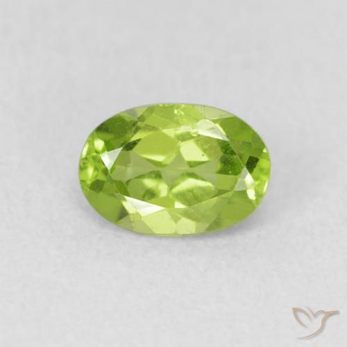 0.86ct Naturel Vert éclatant Péridot, ovale, VS